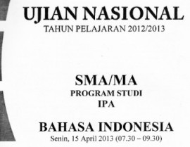 un bahasa indonesia 2013